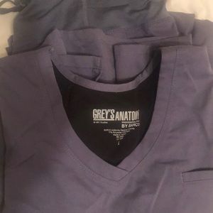 Gray pair of Grey’s Anatomy scrubs